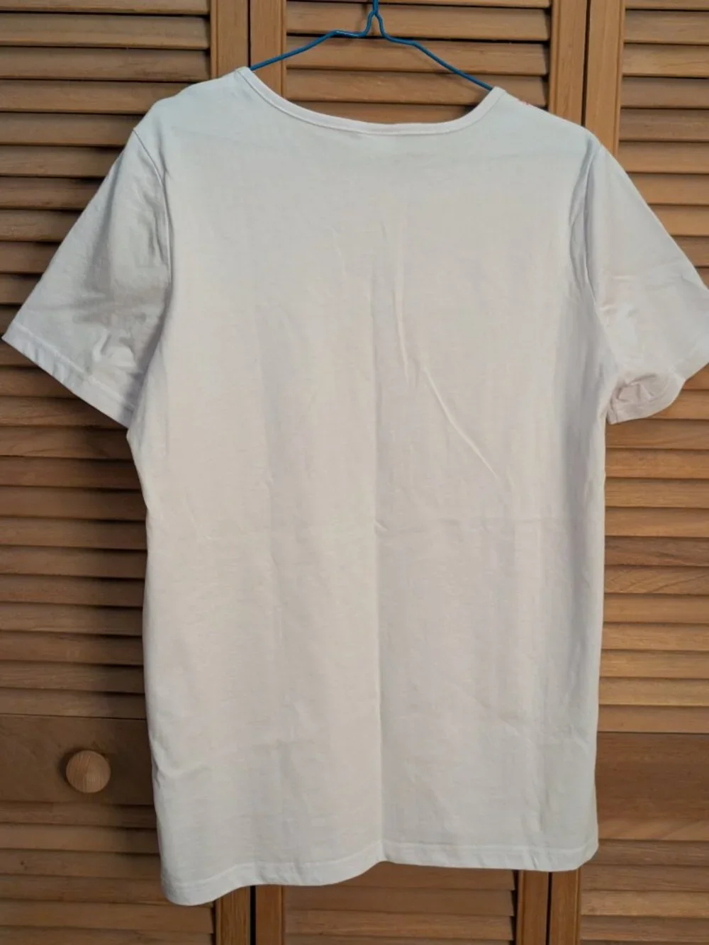 Women's BLAIR White S/S Top w/Pink Floral Designs - Size M